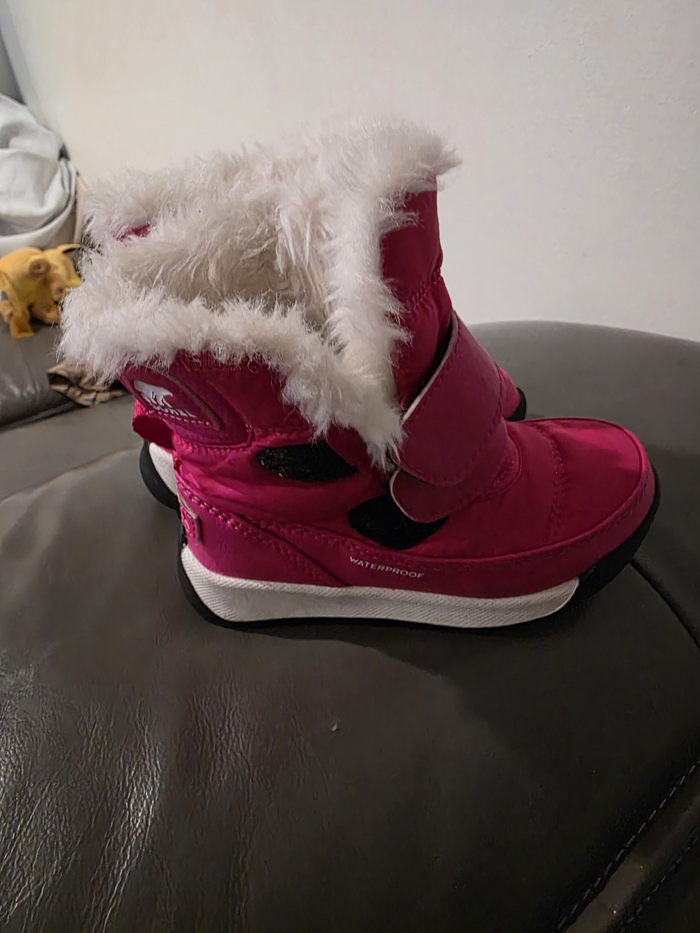 Sorel Kids Pink Faux-Fur Waterproof Winter Boots